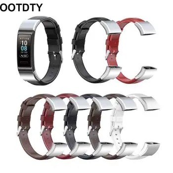 

Replacement Leather Watch Band Strap For Huawei Band 3/ Band 3 Pro/ TER-B09/ TER-B29 Smart Watch