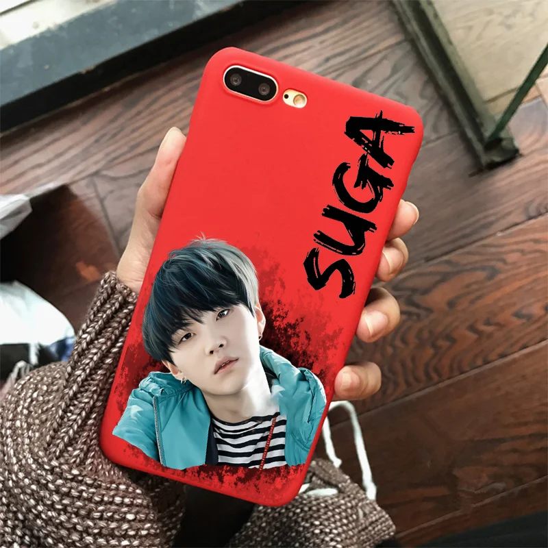 Kpop чехол для телефона из мягкого силикона с Карамельный цвет крышки для iPhone X XR XS MAX для детей 5, 6, 7, 8 plus 6s 5S