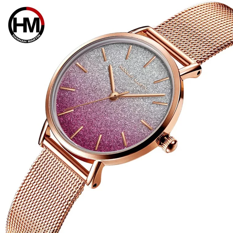 

Luxury Women Watches Ladies Watch Starry Sky Gradient color Mesh Belt Waterproof Female Wristwatch Relogio Feminino Reloj Mujer