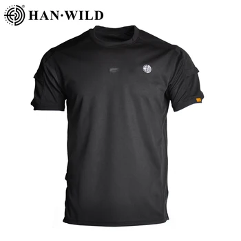 

3XL Large Size Mens Outdoor Sport Quick Dry T-shirt Summer Climbing Training Thin Lapel O-neck Military Uniform Tactical T Shirt