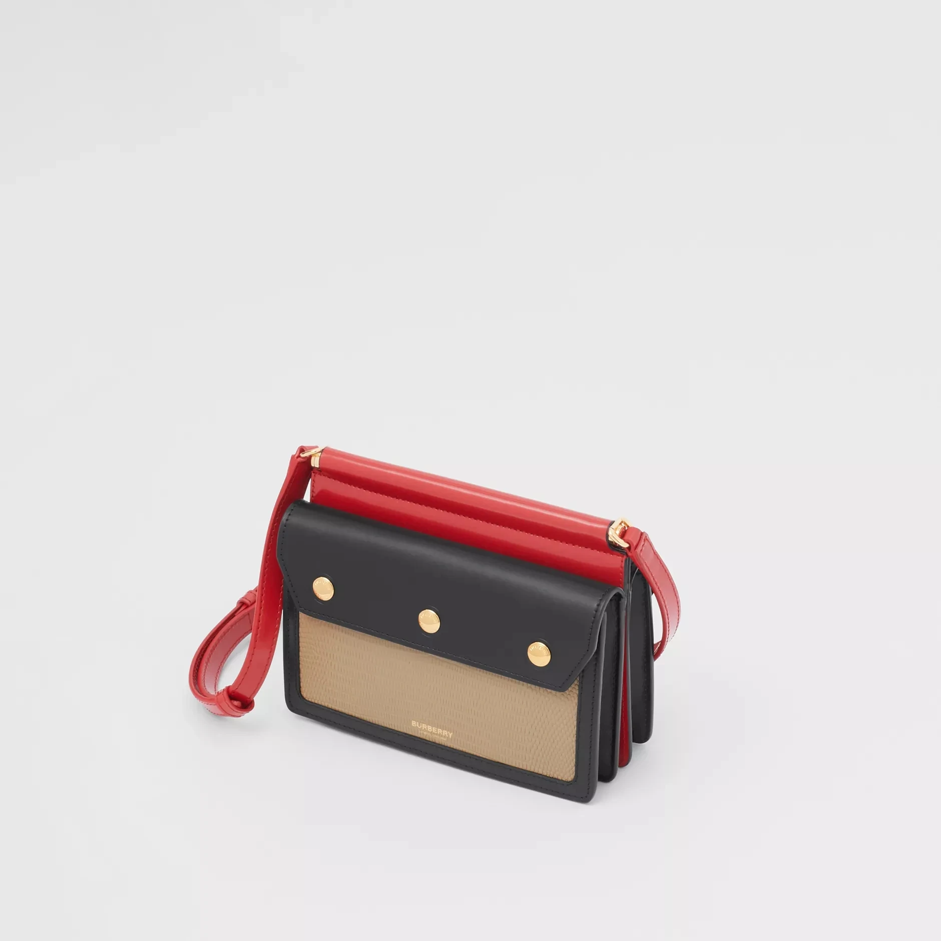 Кожаная мини-сумка с карманами Burberry 80219111, сумки-мессенджеры для женщин, женская сумка через плечо
