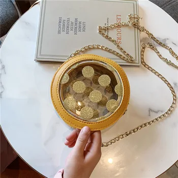 

PU leather polka dot women round coin purse kids wallet children small pouch money bag bolsa carteira feminina for girls