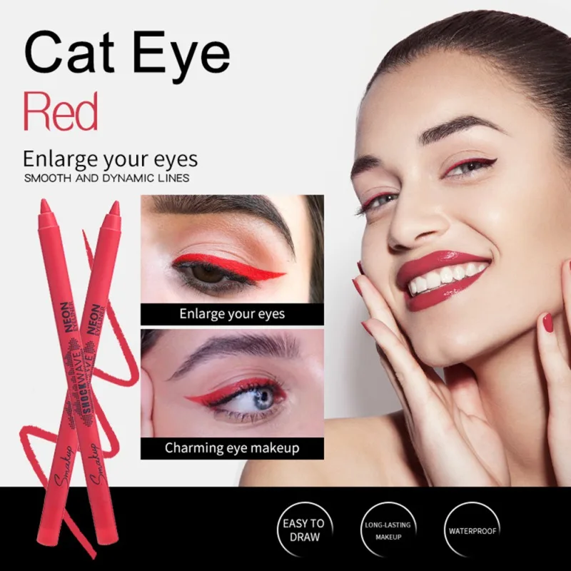 Colorful Eyeliner Liquid Waterproof Lasting Easy To Color Liquid Eyeliner Makeup S1