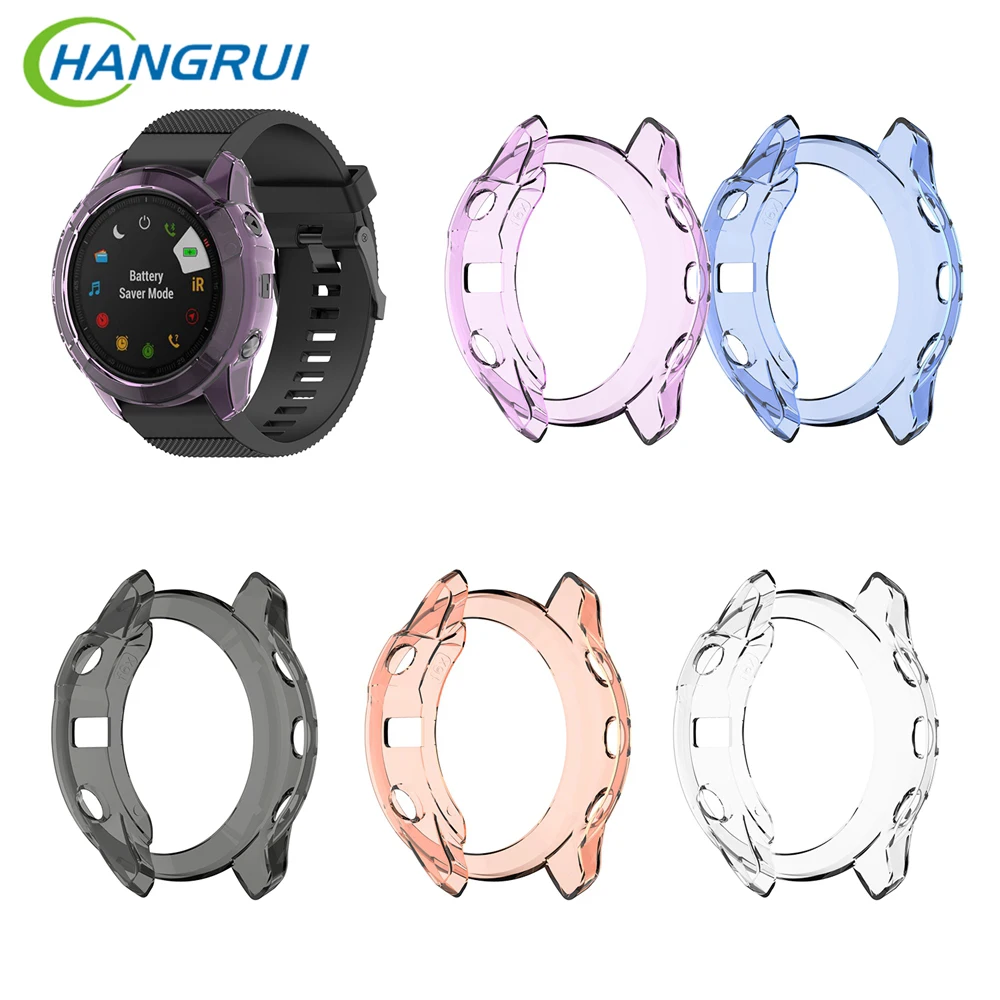 HANGRUI защитный чехол для Garmin Fenix 6X/6 S/6 мягкий ультра тонкий чистый ТПУ 6X