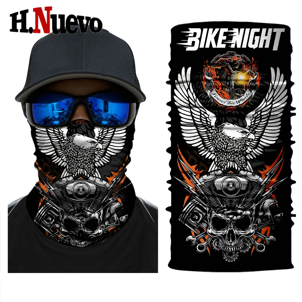 

Motorcycle Face Mask Balaclava Biker Sports Sun Protection Face Mask Headband Scarf Neck Tube Winter Windproof Skull Masks