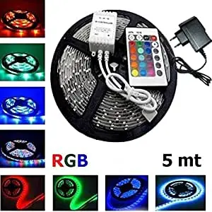

SMD3528 LED Color Change Strip Light RGB Flexible Tape Ribbon Lamp with Remote Control for TV Desktop Screen Decorative Backligh