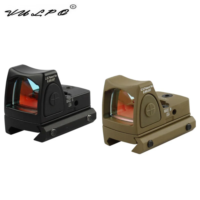 VULPO Red Dot Sigh Стиль Sight с переключателем для 20 мм Пикатинни охотничьим страйкболом M4