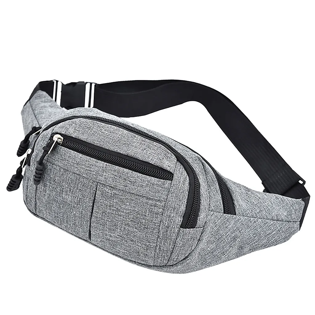 Men's And Women Simple Leisure Fashion Oxford Sport Fitness Waist Packs Outdoor Sport waist bag Bolsa Cintura For Man Woman