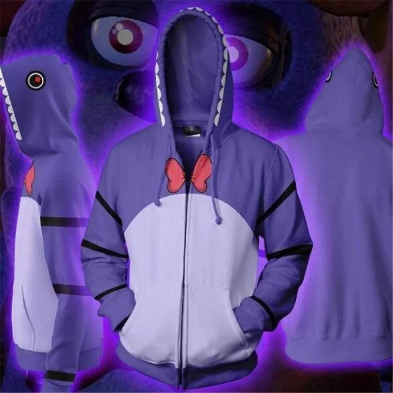 Игра Five Nights at Freddy's r косплей толстовка на молнии Одежда для мужчин и женщин игровой свитер 3D цифровая печать Новинка