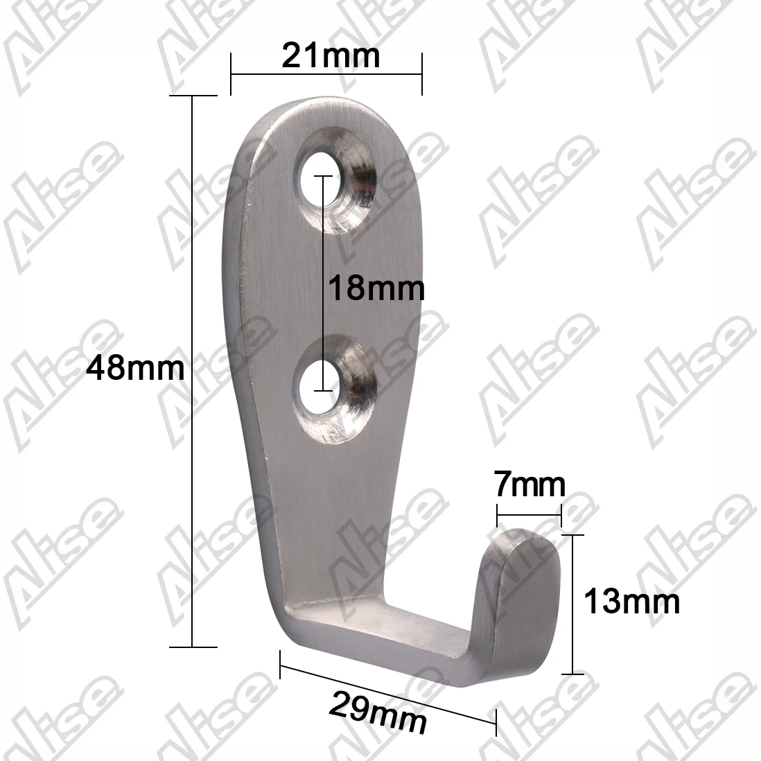 Alise Stainless Steel Towel Robe Coat Clothes Hooks for Bathroom Kitchen Closet Cloakroom Toilet Garage Balcony,Pack of 12