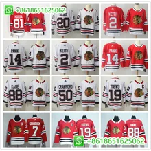Мужские хоккейные майки Chicago Jonathan Toews Патрик Кейн Дункан КИТ Кори Кроуфорд Бобби Халл