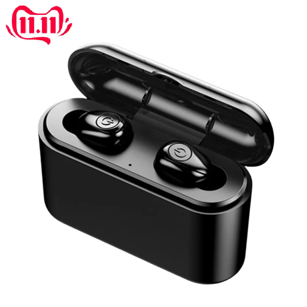 

2019 New True Wireless Bluetooth Headset Headphone For Smartphones TWS Wireless Earphones Earbuds Mini TWS Headfrees Headset