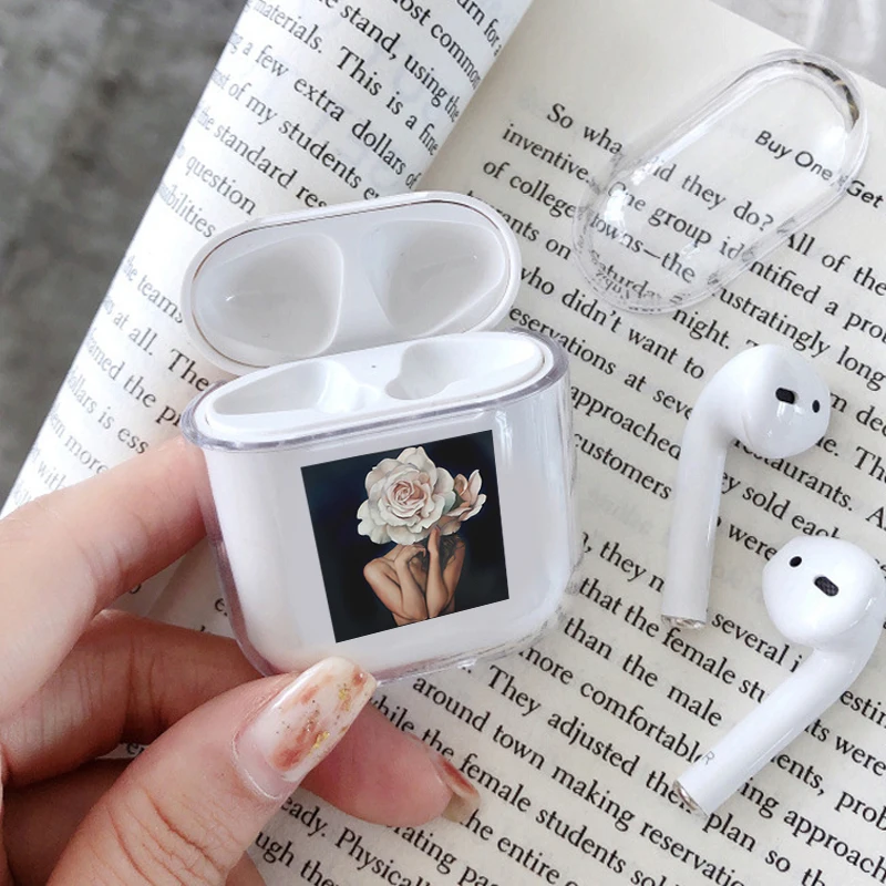 

Flower Art Dating Case For Apple Airpods Case Soft Silicone Cover For Airpods 2 1 Case Accessories Headphone Air Pods Case Cover