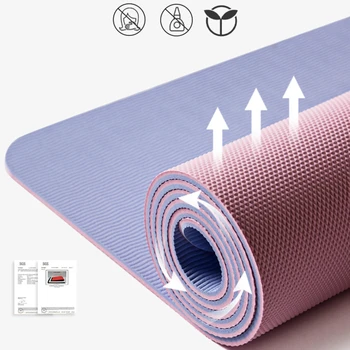 

185*80cm Yoga Mat Widening Anti-slip TPE Yoga Tapete Fitness Mat Esterilla Pilates Dance Gymnastics Pad With Yoga Bag And Strap