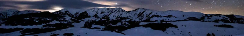 800Vast starry sky moonlight under the snow mountain