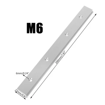 

New M6/M8 T-track Slot 200mm Aluminum Metal Slide Slab T-Slot Miter Track Slider