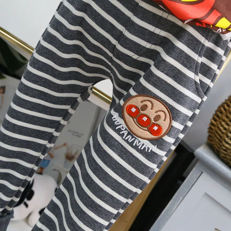 19 весенние мужские и женские трикотажные штаны в полоску повседневные штаны средней посадки детские штаны 1903