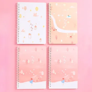 

Wide Ruled Wirebound Spiral Notebook, 60 Sheet, Assorted Solid Small, clear