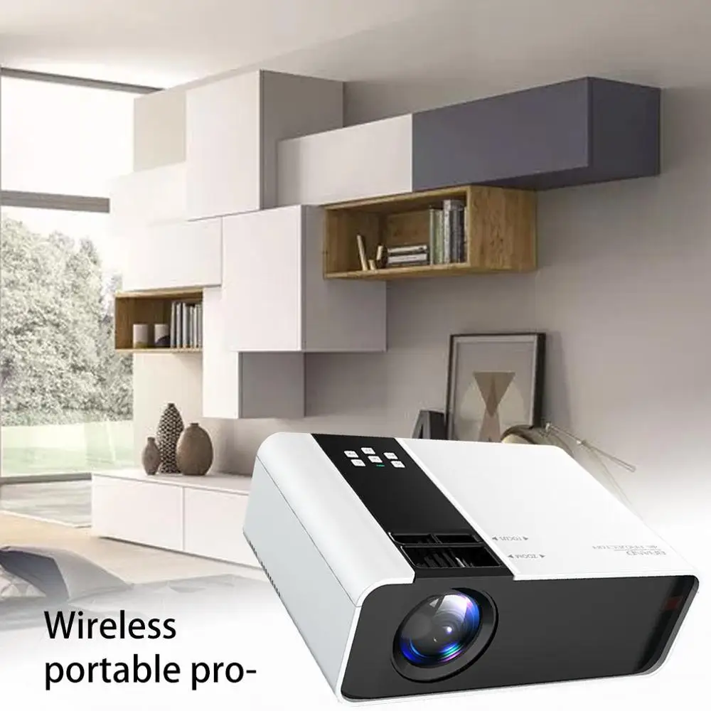 Проектор домашний офис Hd 1080P мобильный телефон Wifi беспроводной с экраном проектор портативный проектор