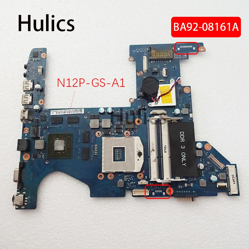 Hulics оригинальная материнская плата для ноутбука SAMSUNG NP-RF511 RF411 GT540M 1GB системная плата BA41-01473A BA92-08161A N12P-GS-A1 HM65