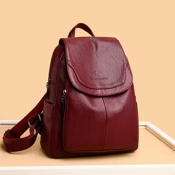 

High Quality Leather Backpack Designer Bags for Women Fashionable Backpack Travel Backpacks for Women Mochila Women's Backpack