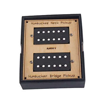 

Double Pickup Set ALNICO V Humbucker Pickup for Electric Guitar, Bridge & Neck