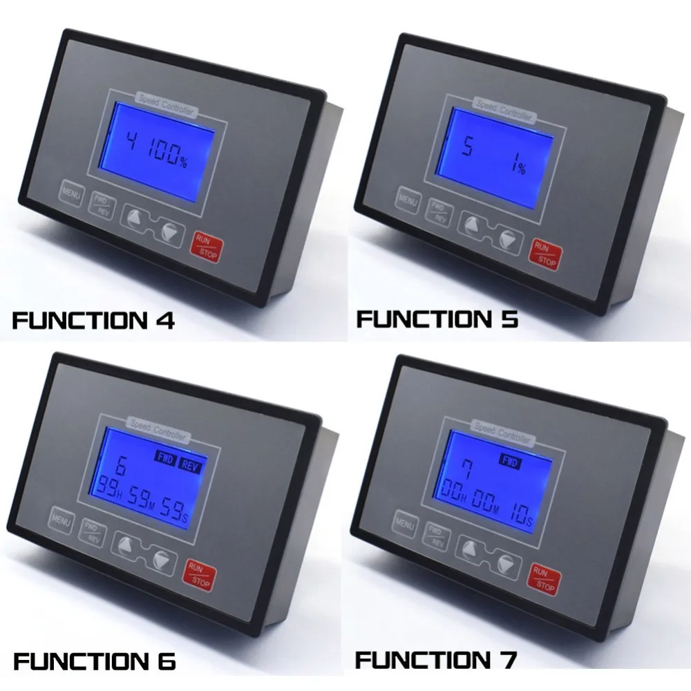 Controlador de Velocidade do Motor Inteligente Display Digital Adjustable 100% Ajustável 60a Pwm dc Cronometrando Reversível Controle Remoto 12v 24v 36v 48v Lcd 0 11 ajustável 60a pwm dc controlador de velocidade