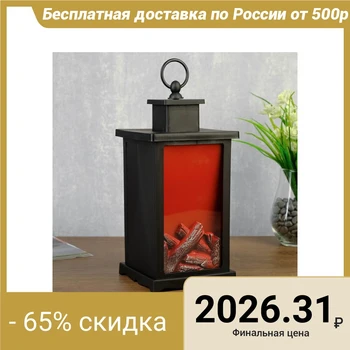 

Night light "Fireplace" LED black 13x13x30 cm 4543479