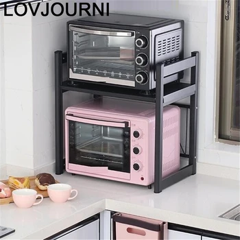 

Etagere Afdruiprek Fridge Organizer De Cucina Adjustable Microwave Shelf Cozinha Cocina Organizador Kitchen Storage Rack Holder