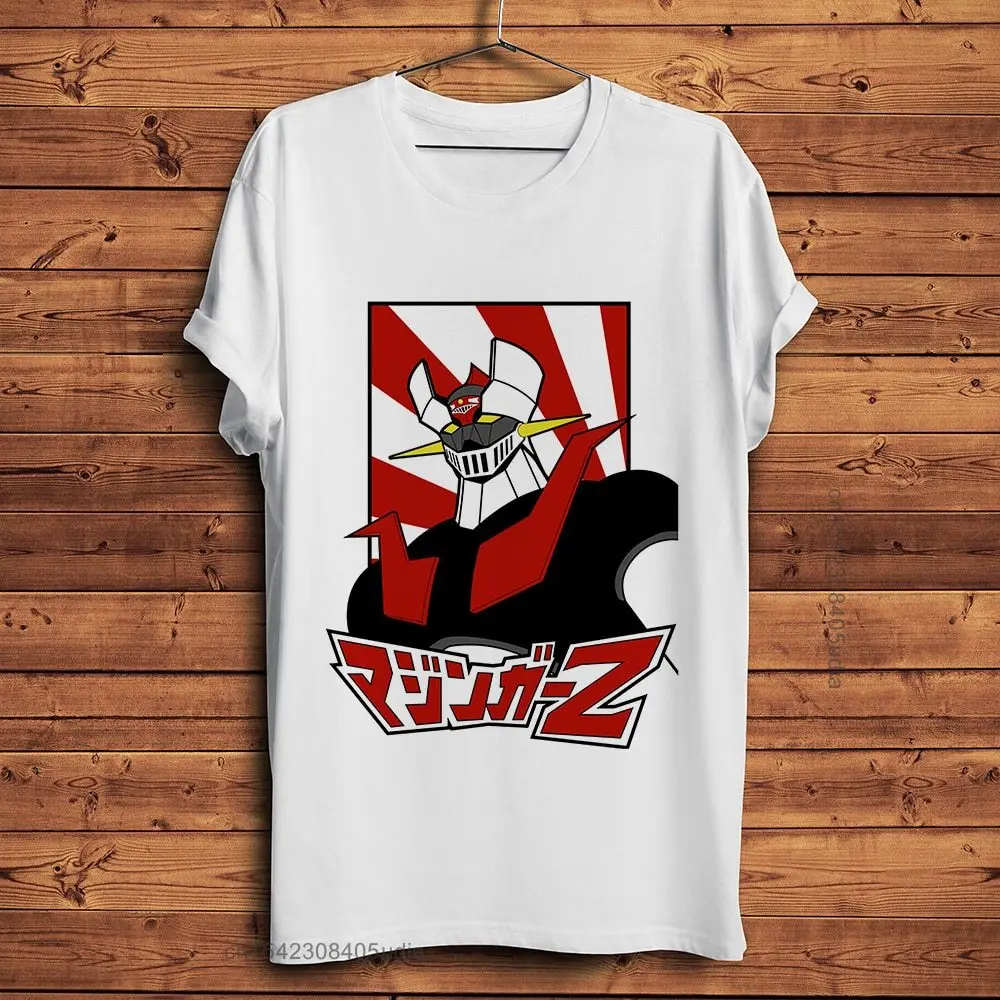 

Mazinger Z Robot Kabuto Koji Funny Anime T Shirt Men New White Casual Tshirt Homme Japan Manga Unisex Streetwear T-Shirt