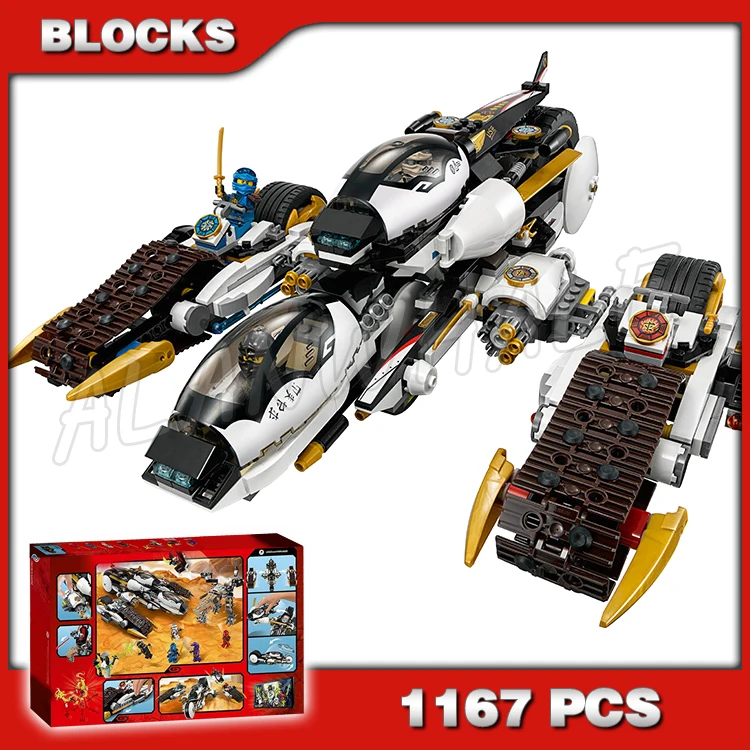 1167pcs Ultra Stealth Raider Desert Tank Pedrail 10529 Building Blocks Jay Lloyd Brick Assemble Toys Compatible with Model | Игрушки и