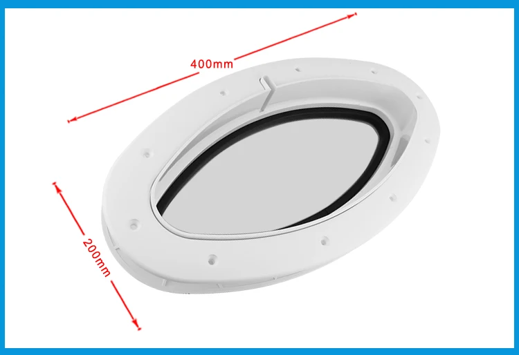 Морская Лодка яхты RV овальной формы порт отверстие ABS пластик овальные люки порт огни Сменное оконное отверстие порт свет
