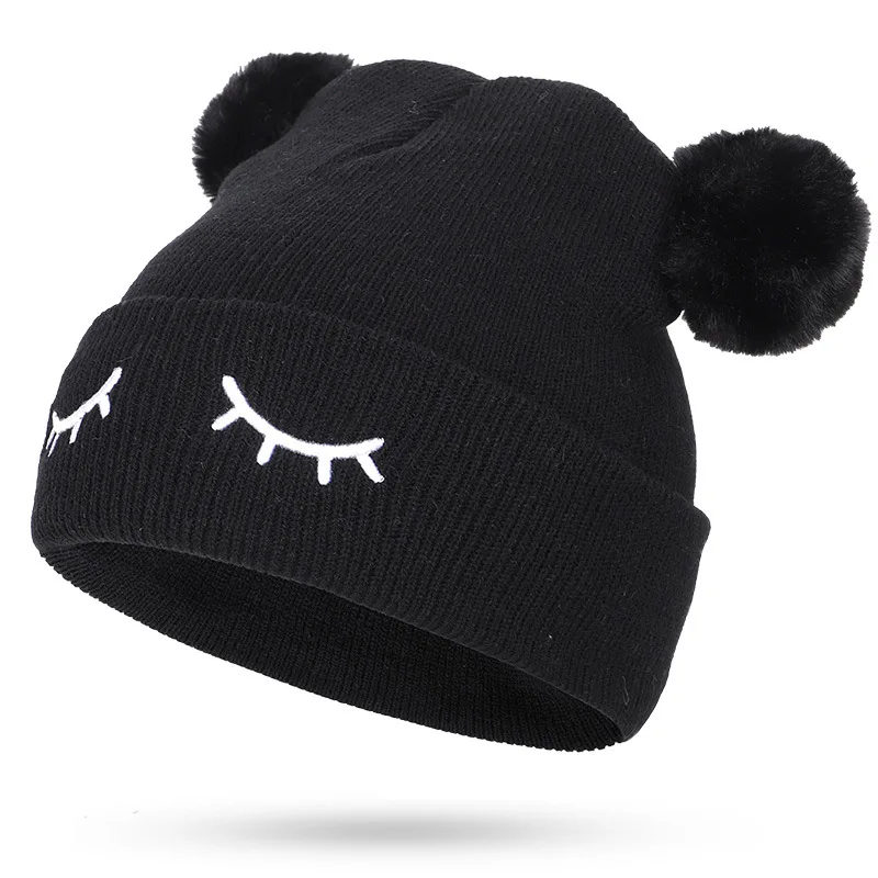 leather pom hat