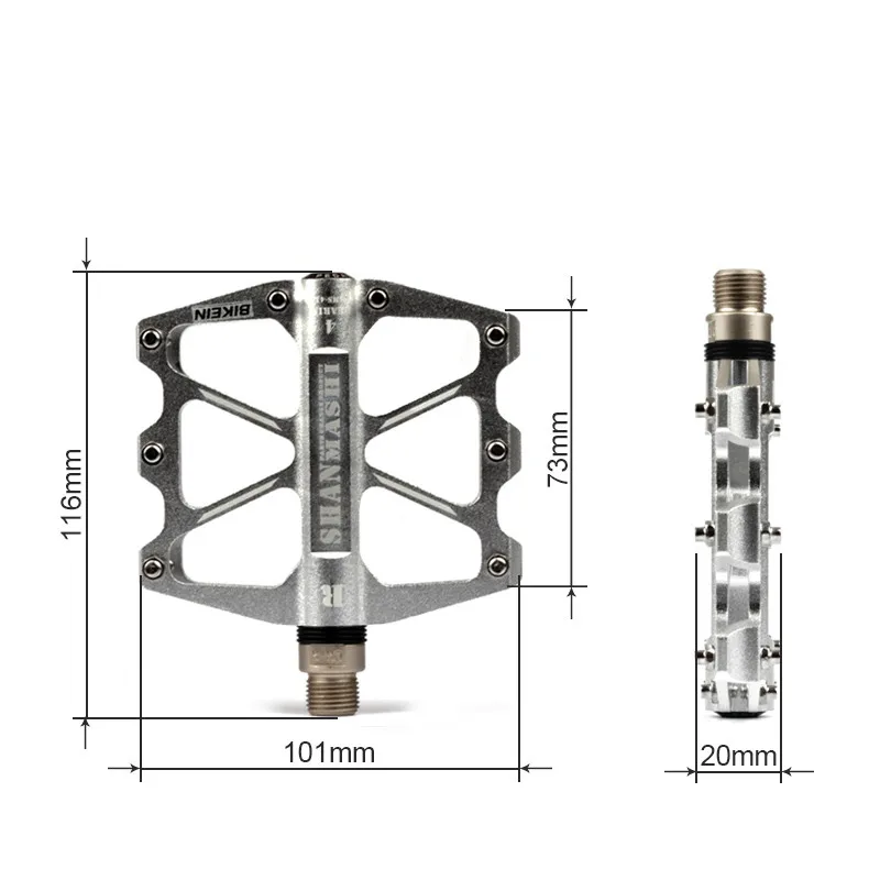 Ultrelight велосипедные алюминиевые ЧПУ BMX 4 подшипника педали 340 г MTB Платформа педали горный велосипед аксессуары 5 цветов