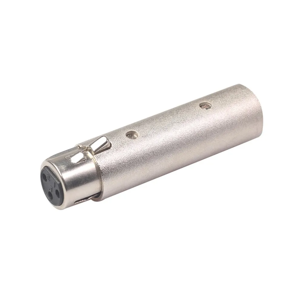 3Pin XLR To 5Pin DMX Metal Cased Converter Audio Lighting Adapter 3 Pin Male To 5 Pin Female 3 Pin Female To 5 Pin Male Connect