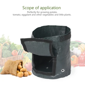 

New 7 Gallon Potato Grow Bag with Handles Fabric Pouch PE Grow Bag for Plants Gardening Accessory Tomato Vegetable Growing Bag