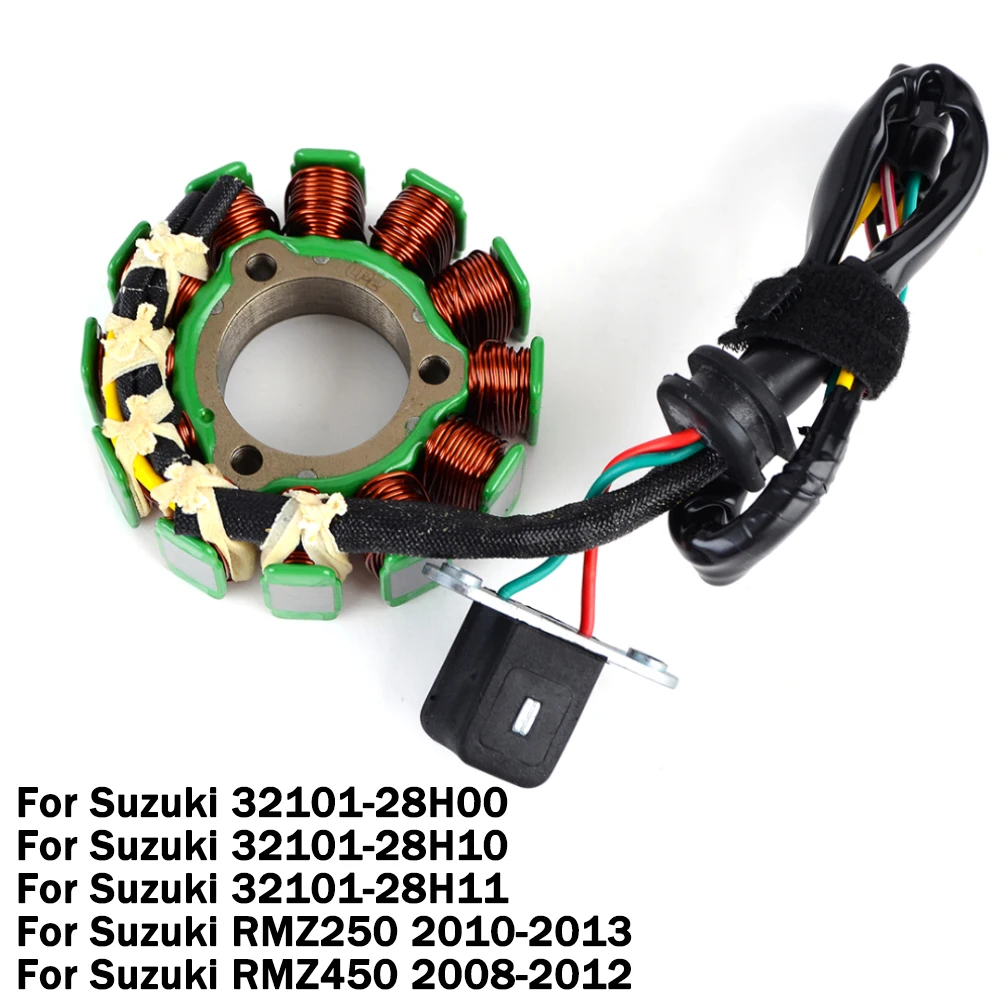 Катушка статора генератора для Suzuki RMZ450 2008-2012 RMZ250 2010-2013 32101-28новский 32101-28H10 RMZ 250 450