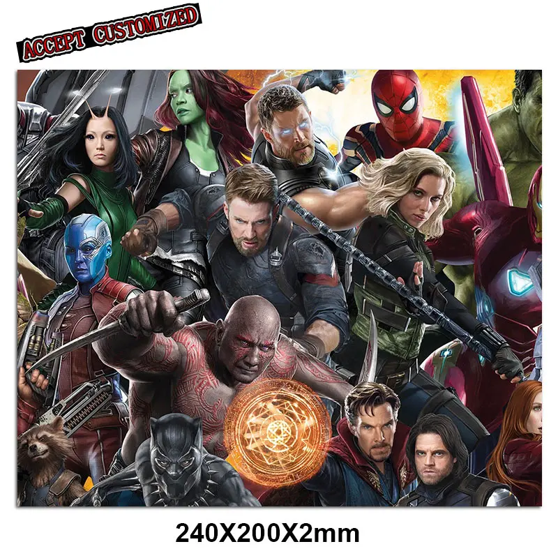 Marvel Мстители Логотип Печатный компьютер мыши матовый коврик для мыши