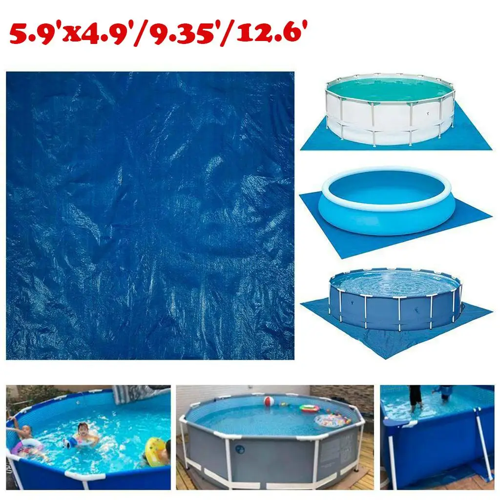 Ground Cloth Swimming Pool Floor Protector Mat Foldable Waterproof Pool Cloth 