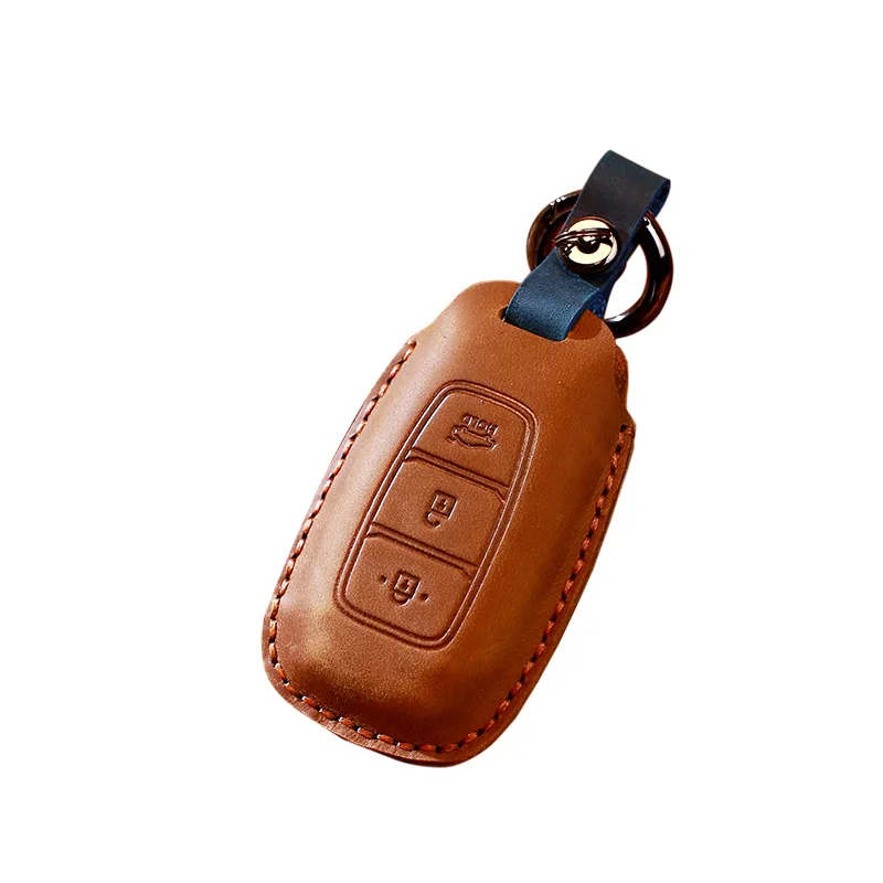 

Car Key Case for Beijing Hyundai for Yueda for Kia for IX35 for IX45 Leather Case Car Key Protection Decoration