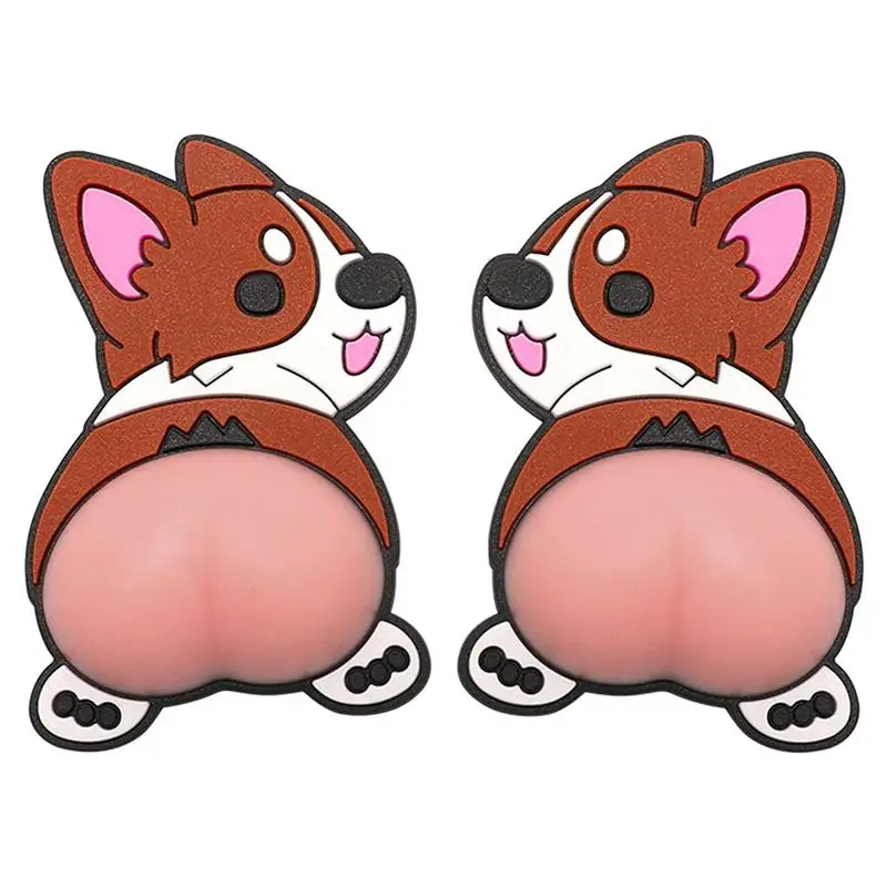 

3D Cute Butt Car Bumper Sticker Car Door Anti-collision Rubber Strip Car Protection Sticker Anti-scratch Butt Strip Body Decor