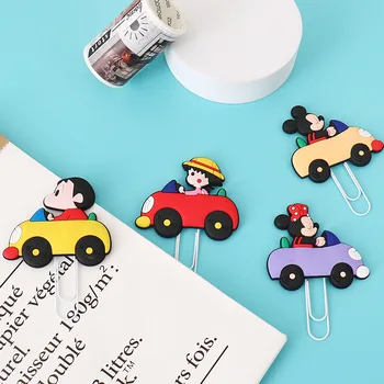 

Creative paper clip cartoon soft glue cute paper clip super large bookmark folder test paper folder