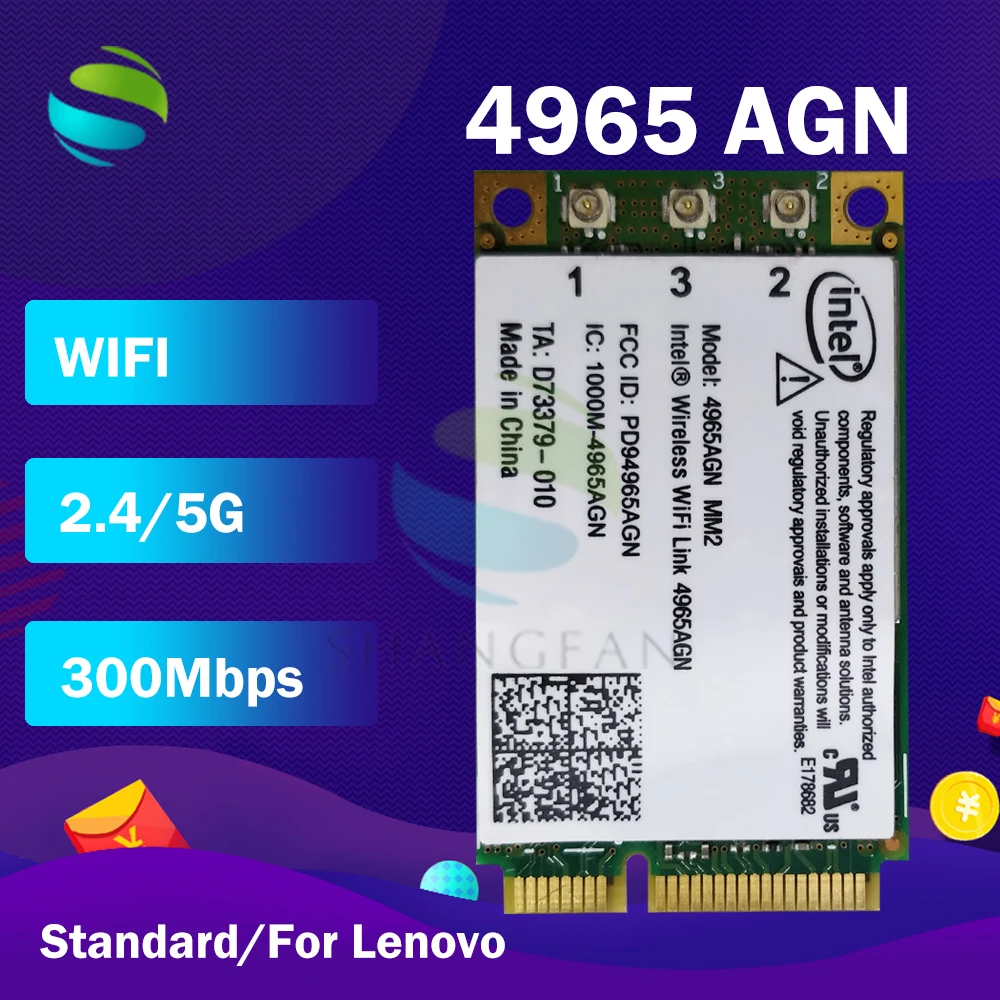 Для Intel 4965AGN 4965AGNMMW FRU:42T0865 Mini PCI Express беспроводная карта для lenovo thinkpad T61 R61 X61 x61t R60E