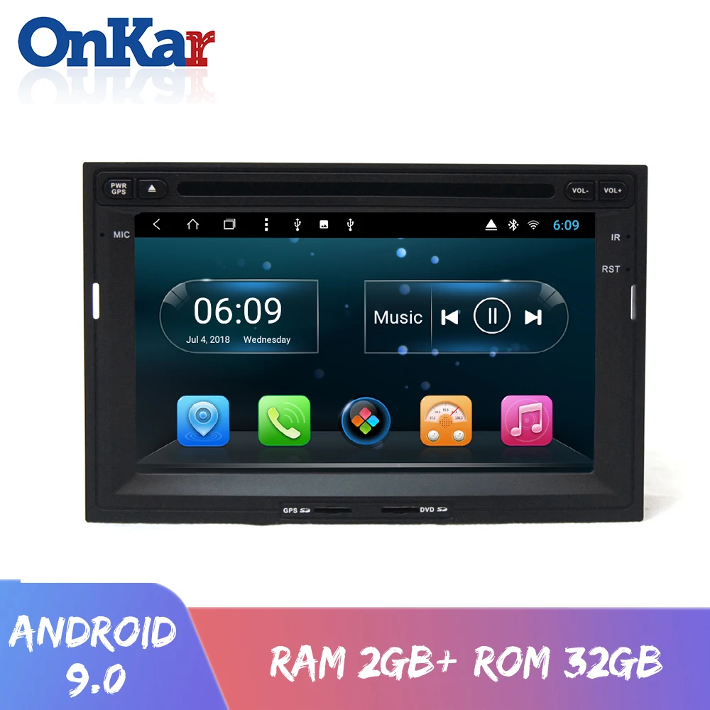 ONKAR 7inch IPS Screen Radio For Citroen Berlingo Peugeot 3008/5008 Partner with Android 9.0 Support DVD Player 2 Din | Автомобили и