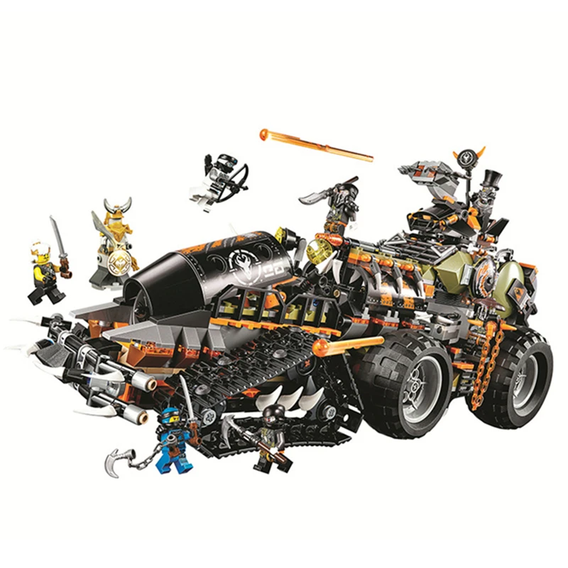 

NINJA Masters of Spinjitzu Dieselnau The Dragon Hunters DieBuilding Blocks Bricks Model Kids City Classic Compatible Marvel Toys