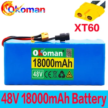 

48V battery 13s3p 18Ah battery pack 1000W high power battery Ebike electric bicycle BMS with xt60 plug