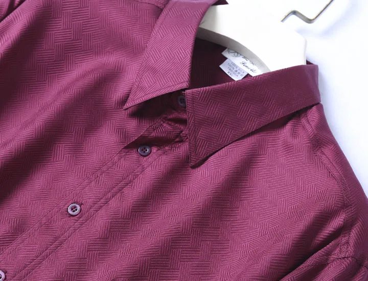 Натуральные шелковые мужские блузки OL винно-красного цвета с длинным рукавом из натурального шелка деловые рубашки топы Рабочая офисная одежда Рубашки повседневные Shrits
