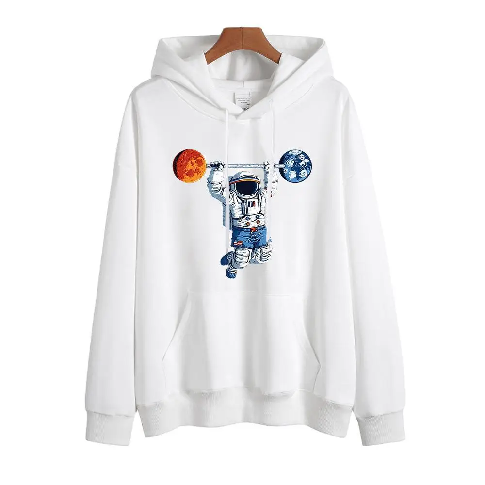 

Man Sweatshirt Creativity Astronaut printing Pattern off white Oversized hoodie O-neck Fashion Long sleeve anime Tracksuit men