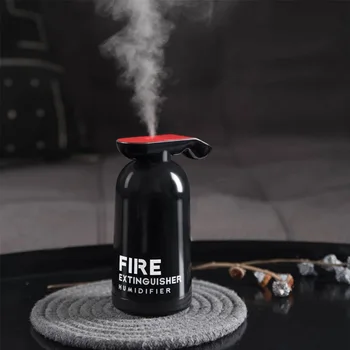 

Creative Fire Extinguisher Air Humidifier 180ML USB Mist Maker Fogger Purifier Ultrasonic Cool Water Aroma Diffuser For Home Car