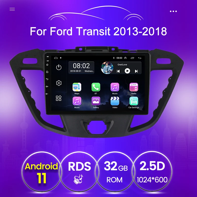 Автомобильный мультимедийный плеер для Ford Transit Tourneo Custom 2016-2020 Android сенсорная